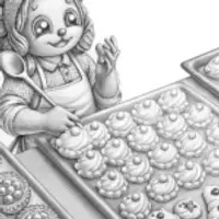 Jigglypuff baking cloud pastries
