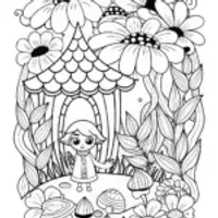 Gabby in a magical garden