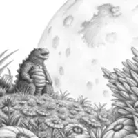 Godzilla gardening on another planet