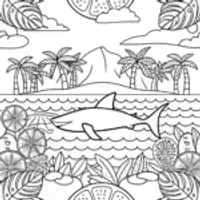 Shark’s great adventure on fruit island