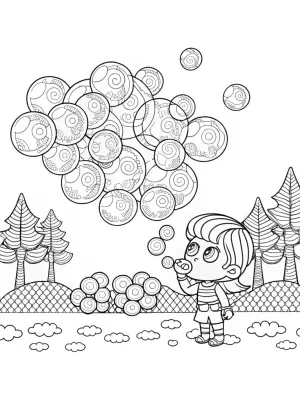 JJ’s bubble adventure coloring pages