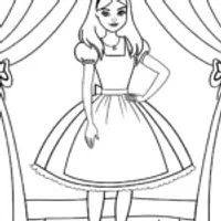 Alice on a magical stage