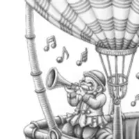 JJ in a musical hot air balloon