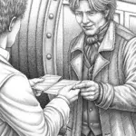 Time traveler exchanging Valentines