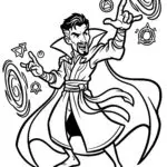 Doctor Strange Portals Coloring Page