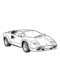 Lamborghini Supercar Classic Coloring Page