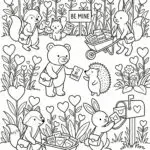 Love Garden Delivery Coloring Page
