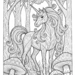 Magical Mushroom Forest Coloring Page