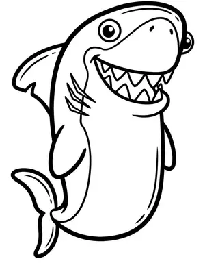 Megalodon Shark Frenzy Coloring Page coloring pages