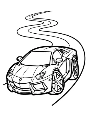 Mountain Road Racer Coloring Page coloring pages
