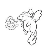 Reshiram Sacred Fire Coloring Page