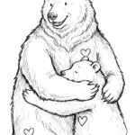 Share Bear Big Hug Coloring Page