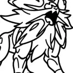 Solgaleo’s Radiant Roar Coloring Page