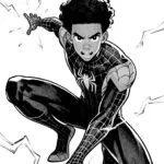 Spider-Verse Spark Action Coloring Page