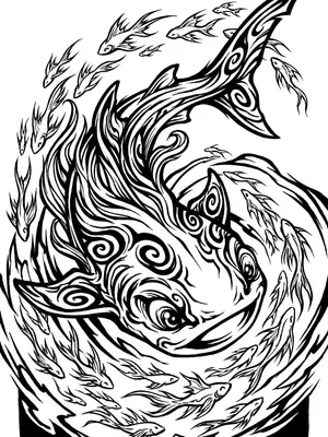 Whale Shark Friends Coloring Page coloring pages