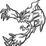Yveltal’s Wings of Doom Coloring Page