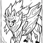 Zamazenta Shield Stance Coloring Page