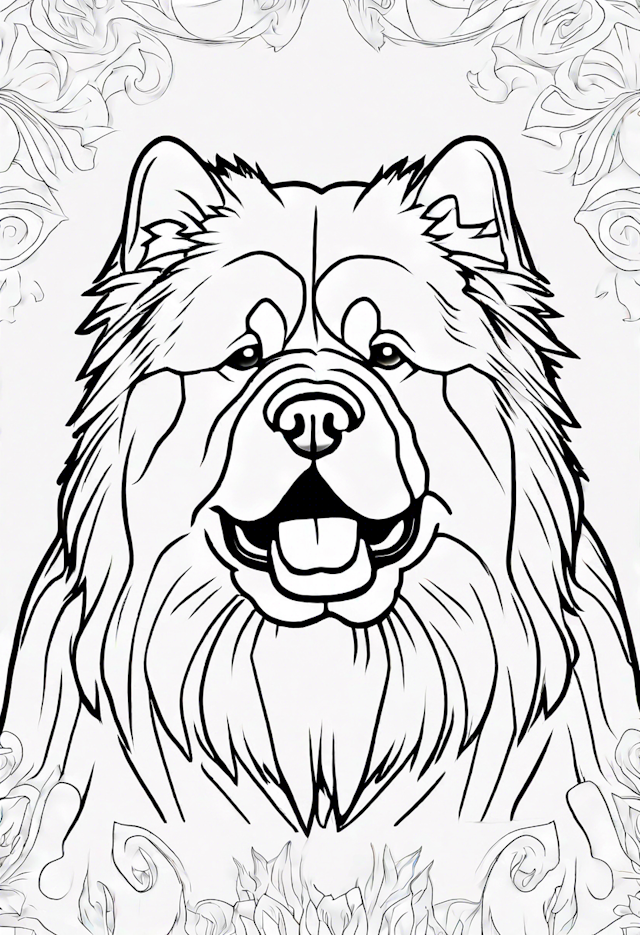 Chow Chow Charm: A Delightful Coloring Adventure