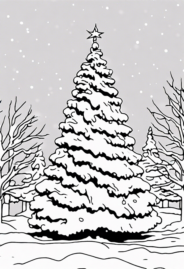 Christmas Tree in a Winter Wonderland