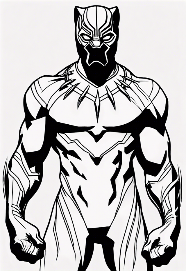 Black Panther Coloring Adventure Coloring Page ColorBliss