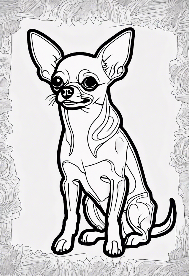 Charming Chihuahua Coloring Page