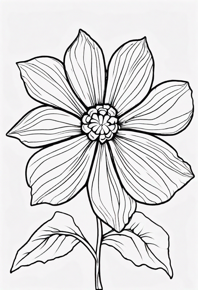 Dazzling Flower Blossom Coloring Page ColorBliss