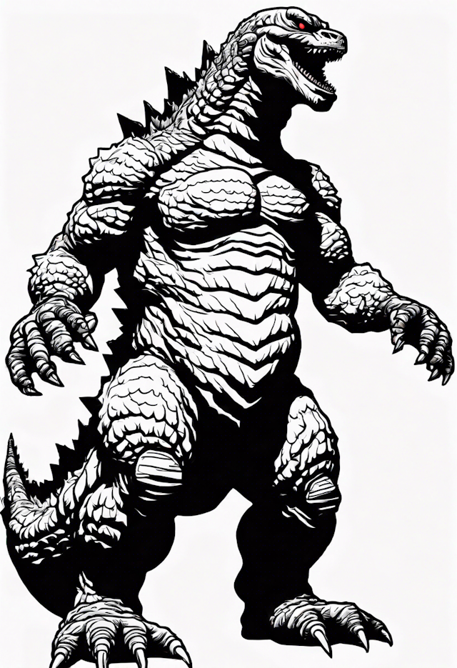 Godzilla: The King of Monsters Coloring Page
