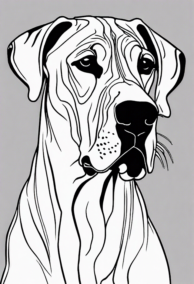 Gentle Giant Great Dane Coloring Page