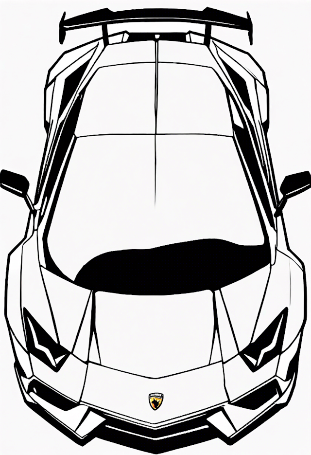 Supercar Coloring Fun: Lamborghini Edition