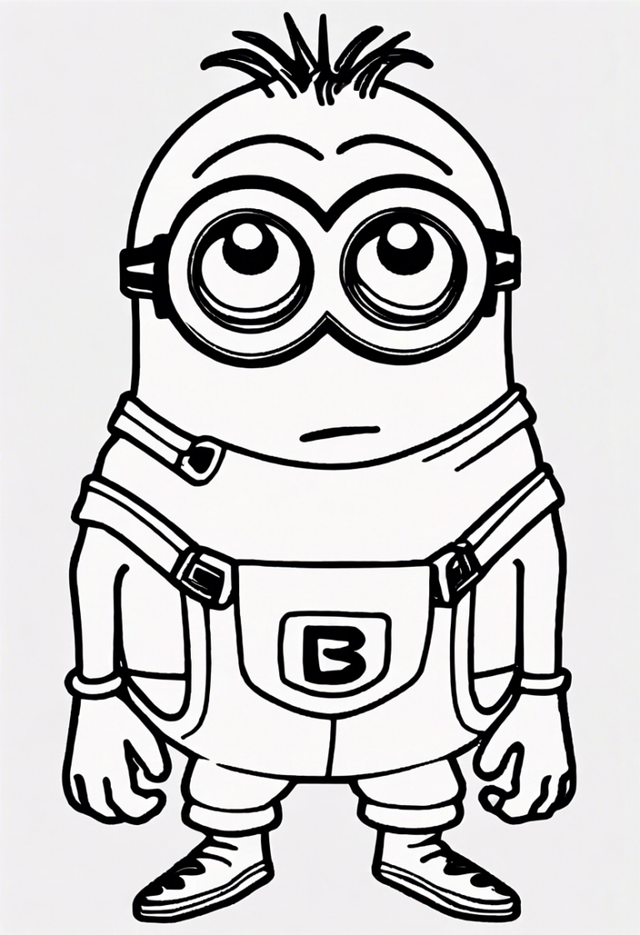 Bob the Minion Coloring Fun Coloring Page | ColorBliss