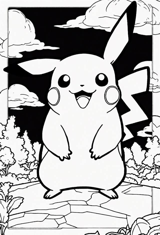 Pikachu in the Enchanted Forest