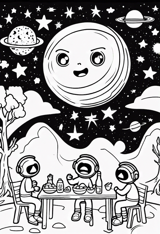 Luna’s Astronaut Picnic Under the Stars