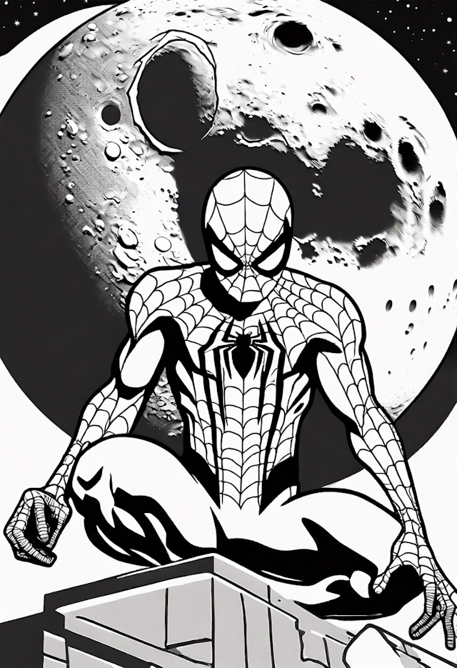 Spider-Man Under the Moonlight