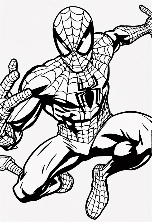 Spider-Man in Action: Coloring Adventure