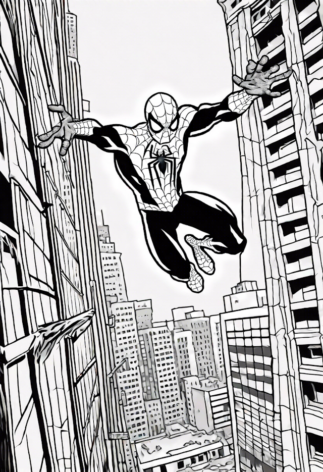 Spider-Man Soars Through the City Skylines
