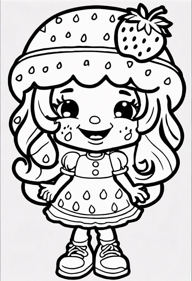 Strawberry Shortcake's Sweet Coloring Adventure Coloring Page | ColorBliss