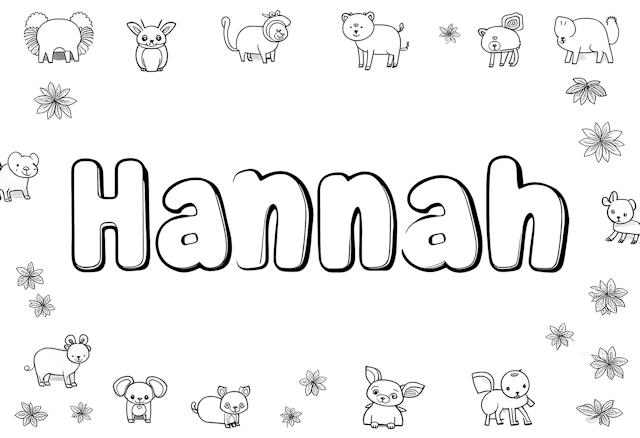 Hannah’s Animal Coloring Adventure