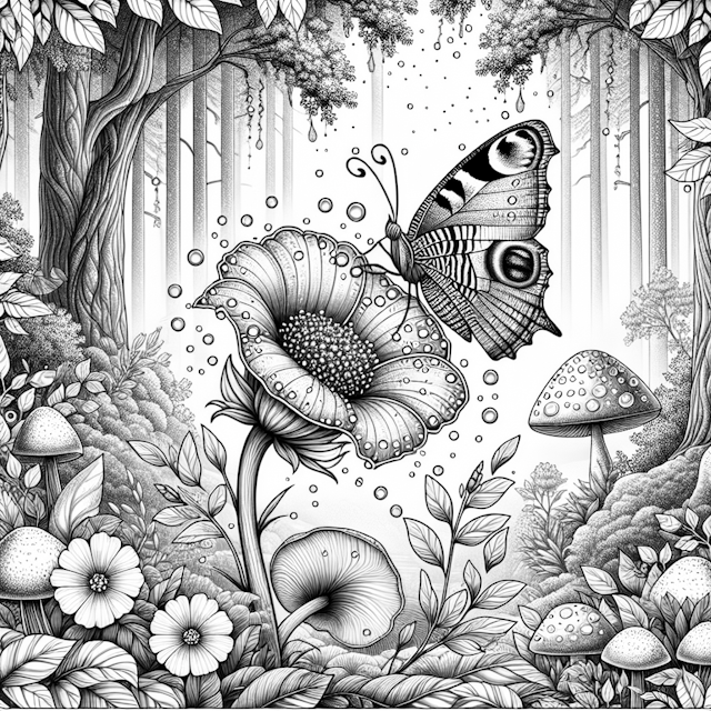 “Enchanted Forest with Butterfly”