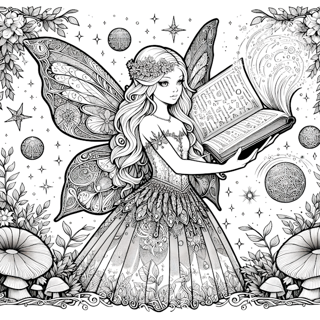 Fairy Ella and Her Enchanted Spell Book