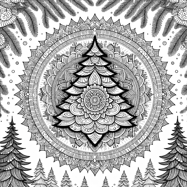 Mandala Christmas Tree Wonderland