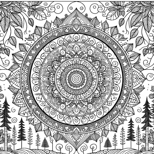 Mandala in the Enchanted Forest