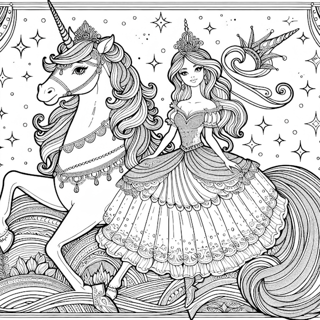 Princess and Her Magical Unicorn Adventure