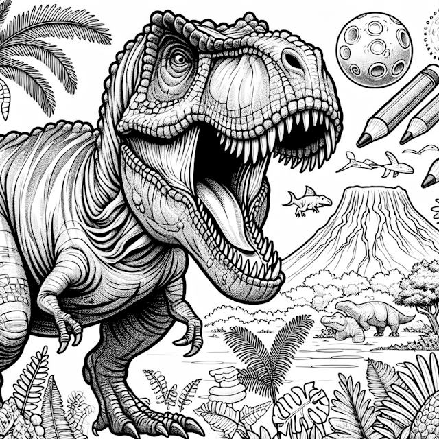 T-Rex Adventure in a Prehistoric World