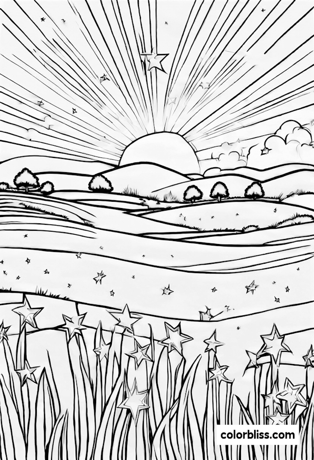 43 Star Coloring Pages | ColorBliss