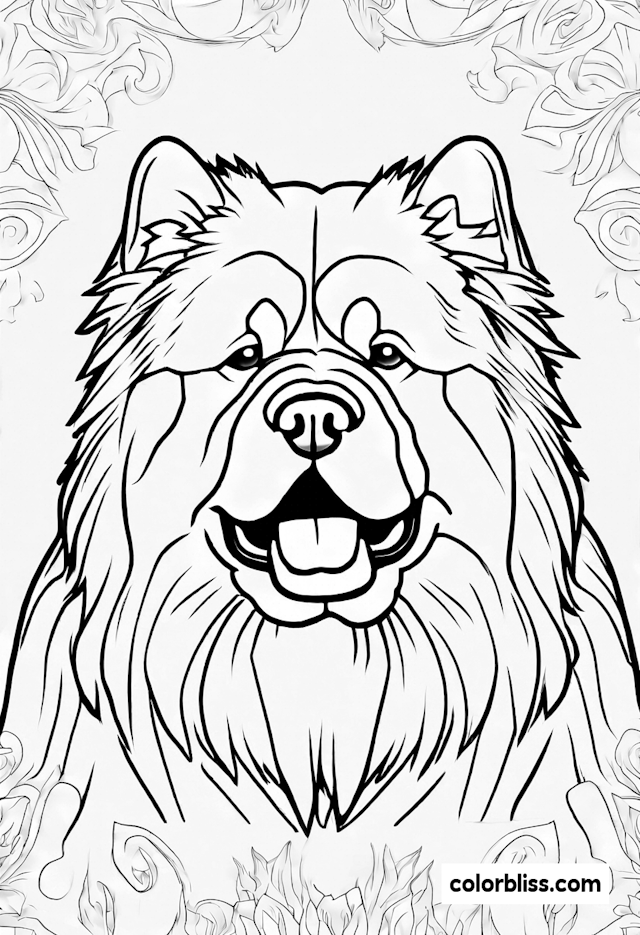 Chow Chow Charm: A Delightful Coloring Adventure