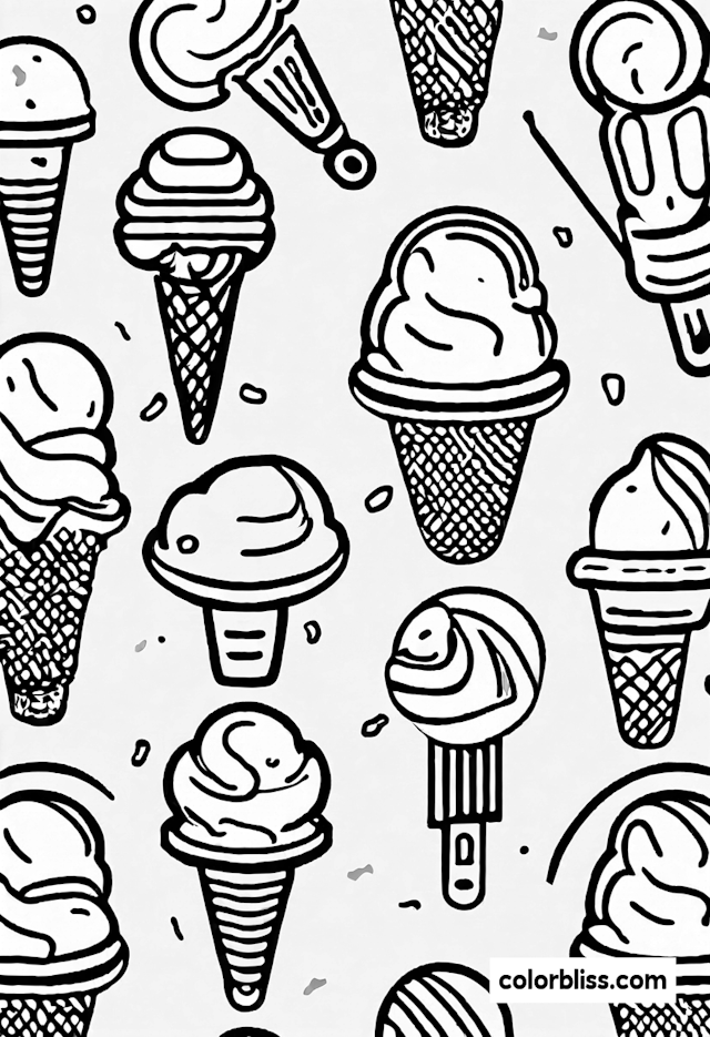 Ice Cream Scoop Pattern