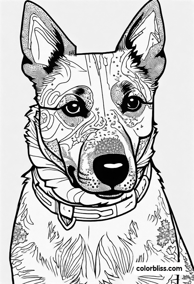 Color the Whimsical Dog