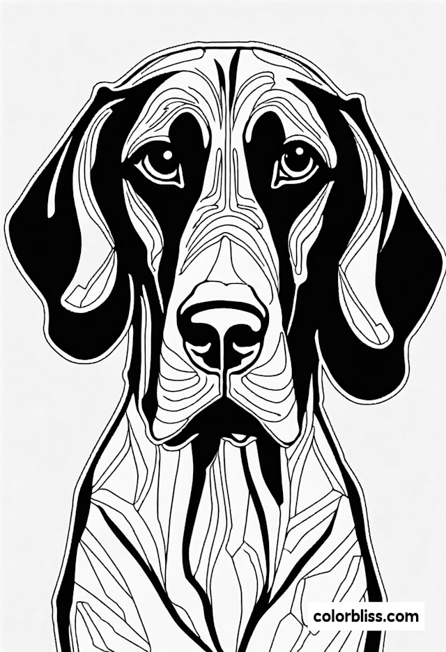 Coloring Page: Loyal Canine Friend