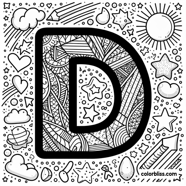 26 Letters of the Alphabet Coloring Pages | ColorBliss