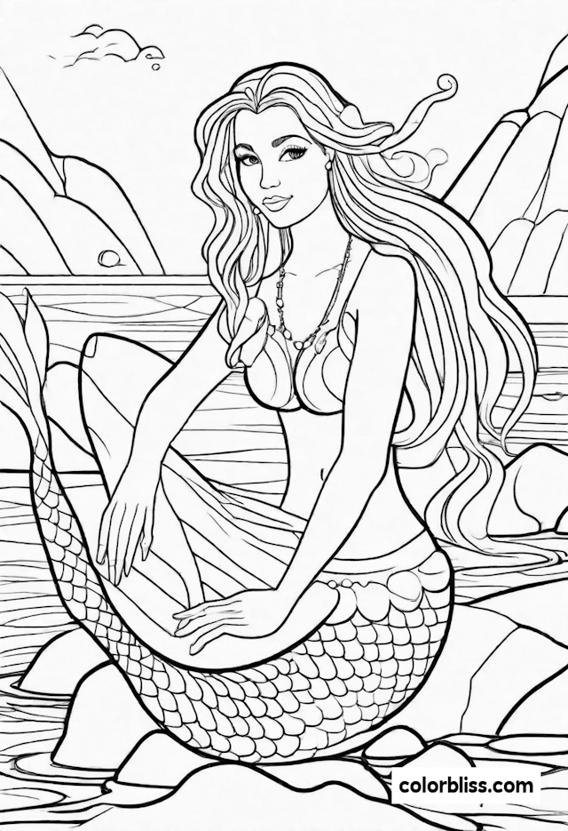 Mermaid Serenity by the Sea